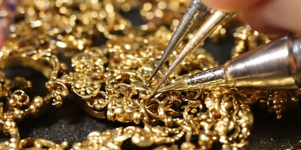 ¿Cuál es el tiempo promedio que se tarda en reparar joyas de oro?